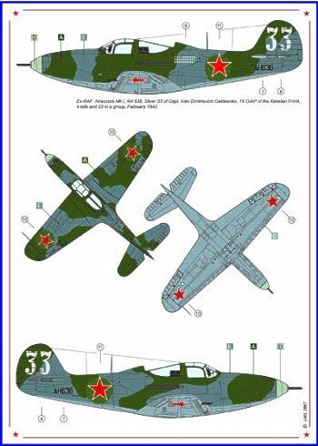 AML C2002 1:32 P-39 Airacobra Mk.I and P-47D-10 In Stalins Sky part 2.