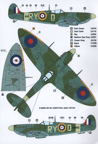 AML C2014 1:32 Supermarine Spitfire Mk.VB, 313 Sq - Part I