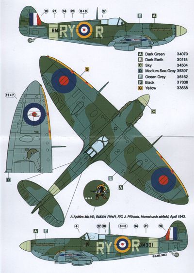 AML C2015 1:32 Supermarine Spitfire Mk.VB, 313 Sq - Part II