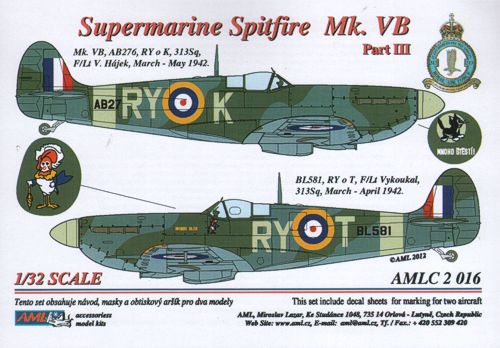 AML C2016 1:32 Supermarine Spitfire Mk.VB, 313 Sq - Part III