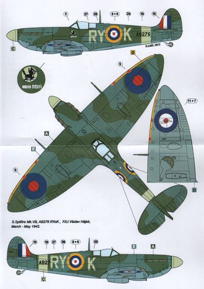 AML C2016 1:32 Supermarine Spitfire Mk.VB, 313 Sq - Part III