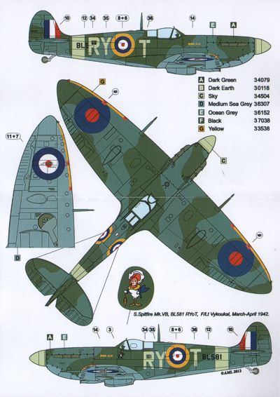 AML C2016 1:32 Supermarine Spitfire Mk.VB, 313 Sq - Part III