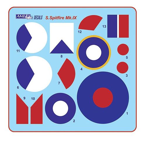AML C2019 1:32 312 th Squadron RAF, Part I / 2 decal version: Supermarine Spitfire LF Mk.IXe, TE515, DU-W+MH356.DU-XDU-X
