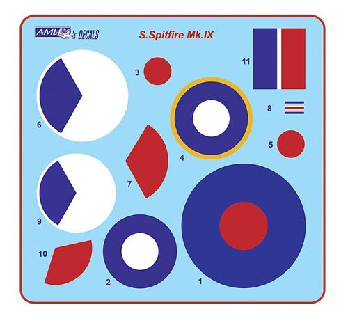 AML C2020 1:32 312 Squadron RAF, Part II / 2 decal version: Supermarine Spitfire LF Mk.IXe, TE523,EV-13+SL625,JT-11, DuoJ