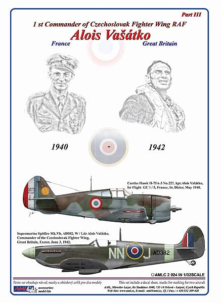 AML C2024 1:32 Alois Vasatko - 1st Commander of Czechoslovak Wing RAF, Part III