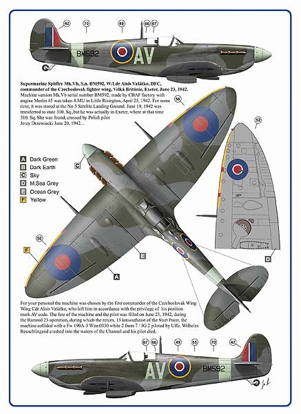AML C2025 1:32 Alois Vasatko - 1st Commander of Czechoslovak Wing RAF, Part IV