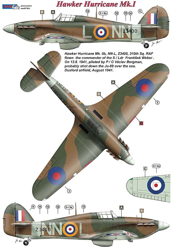 AML C8043 1:48 Czechoslovak commanders in RAF