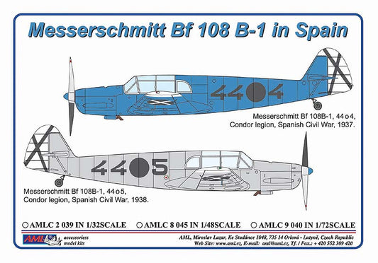 AML C8045 1:48 Messerschmitt Bf-108B-1 Condor Legion in Spain 1937/1938