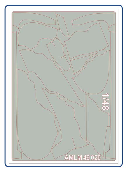 AML M49020 1:48 Bristol Blenheim Mk.I camouflage pattern paint masks