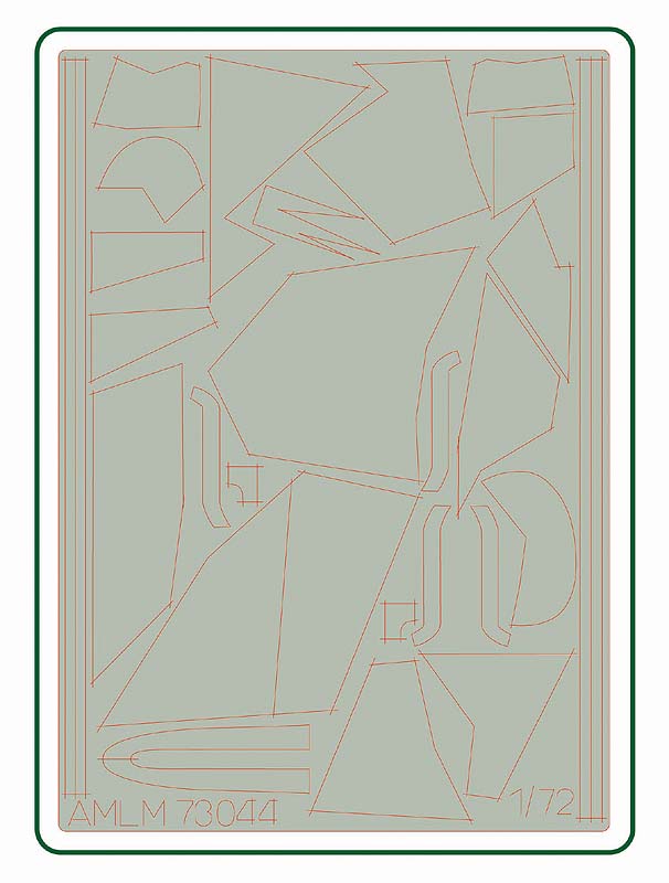 AML M73044 1:72 Messerschmitt Bf-110 B camouflage painting masks