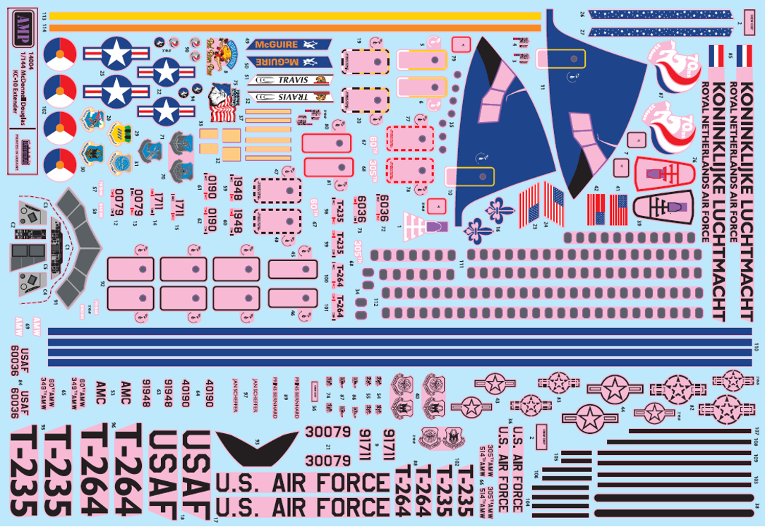 AMP 144004 1:144 McDonnell-Douglas KC-10 Extender