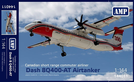 AMP 144011 1:144 Dash 8Q400-MR Airtanker CONAIR Waterbomber Securitie Civile