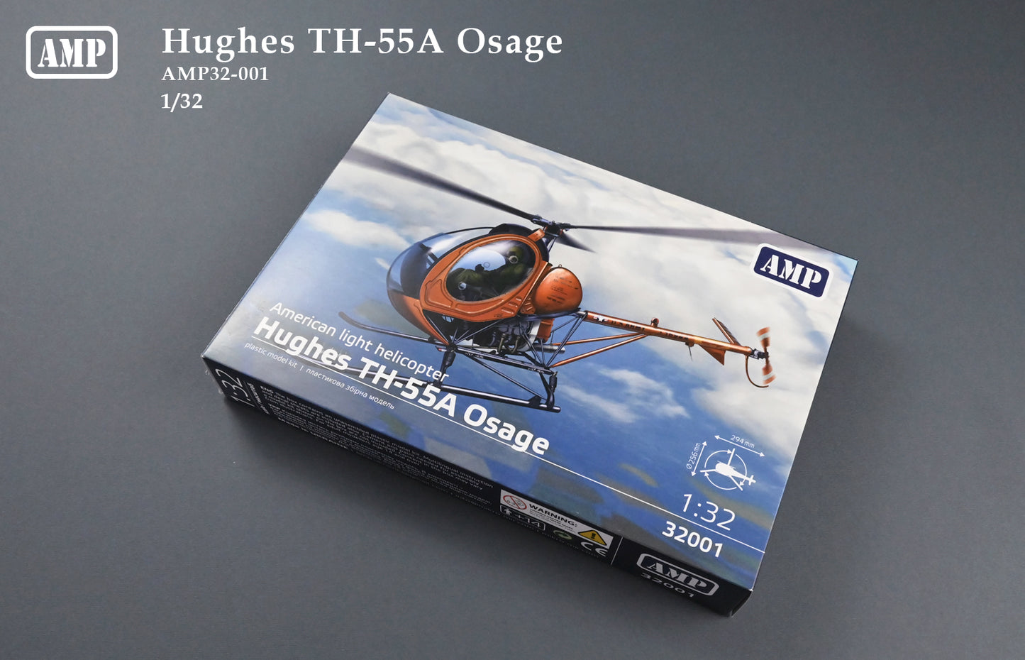 AMP 32001 1:32 Hughes TH-55A Osage American Light Helicopter