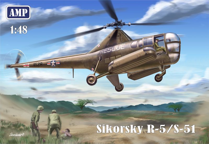 AMP 48002 1:48 Sikorsky R-5/S-51 USAF Rescue