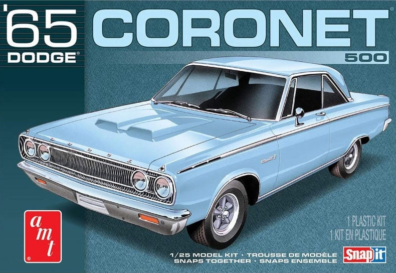 AMT 1176 1:25 1965 Dodge Coronet 500 (Snap-Together)