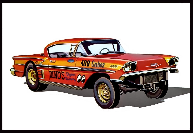 AMT 1301 1:25 1958 Chevy Impala Hardtop Gasser