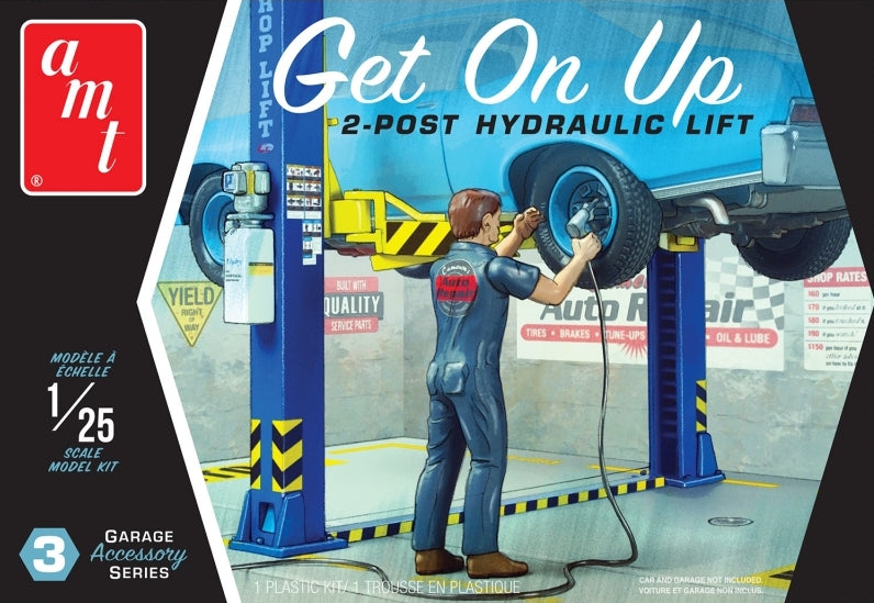 AMT PP017 1:25 Garage Accessory Set #3 'Get On Up' - 2-Post Hydraulic Lift