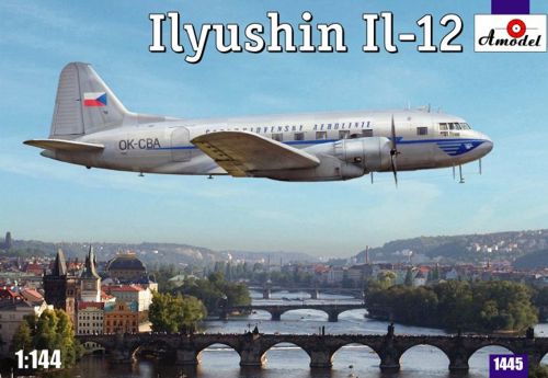 A-Model 1445 1:144 Ilyushin Il-12 Czech Version