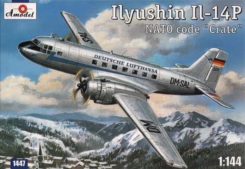 A-Model 1447 1:144 Ilyushin Il-14P 'Crate' Lufthansa