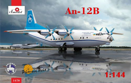 A-Model 1470 1:144 Antonov An-12B International Cargo Transporter