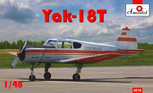 A-Model 4810 1:48 Yakovlev Yak-18T Red Aeroflot