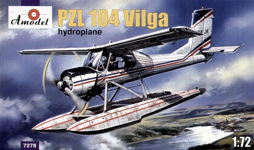 A-Model 7278 1:72 PZL 104 'Wilga' with Floats