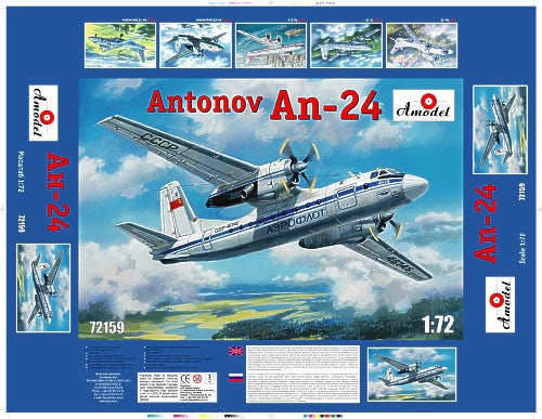 A-Model 72159 1:72 Antonov An-24 Aeroflot