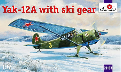 A-Model 72187 1:72 Yakovlev Yak-12A with Ski Gear