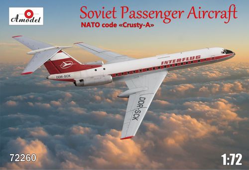 A-Model 72260 1:72 Tupolev Tu-134 Interflug