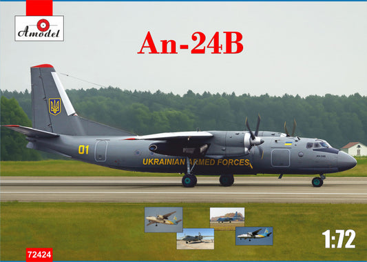 A-Model 72424 1:72 Antonov An-24 Ukrainian Air Forces.