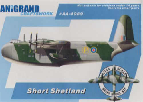 Anigrand Craftswork 4089 1:144 Short Shetland flying boat with bonus kits