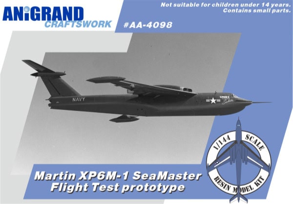Anigrand Craftswork AA-4098 1:144 Martin XP6M-1 SeaMaster prototype with 3 bonus aircraft