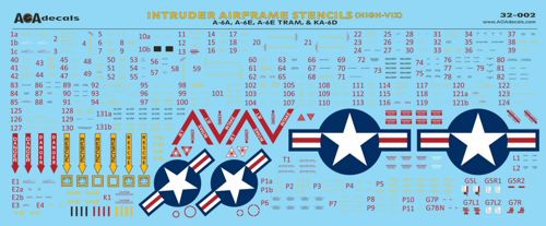 AOA Decals 32-001 1:32 GRUMMAN INTRUDERS FROM THE BEACHU