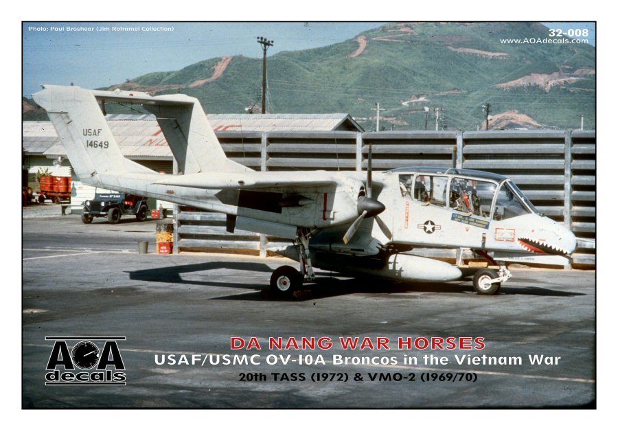 AOA Decals 32-008 1:32 USAF & USMC OV-10A Broncos (Vietnam)