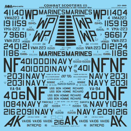 AOA Decals 32-010 1:32 Combat Scooters