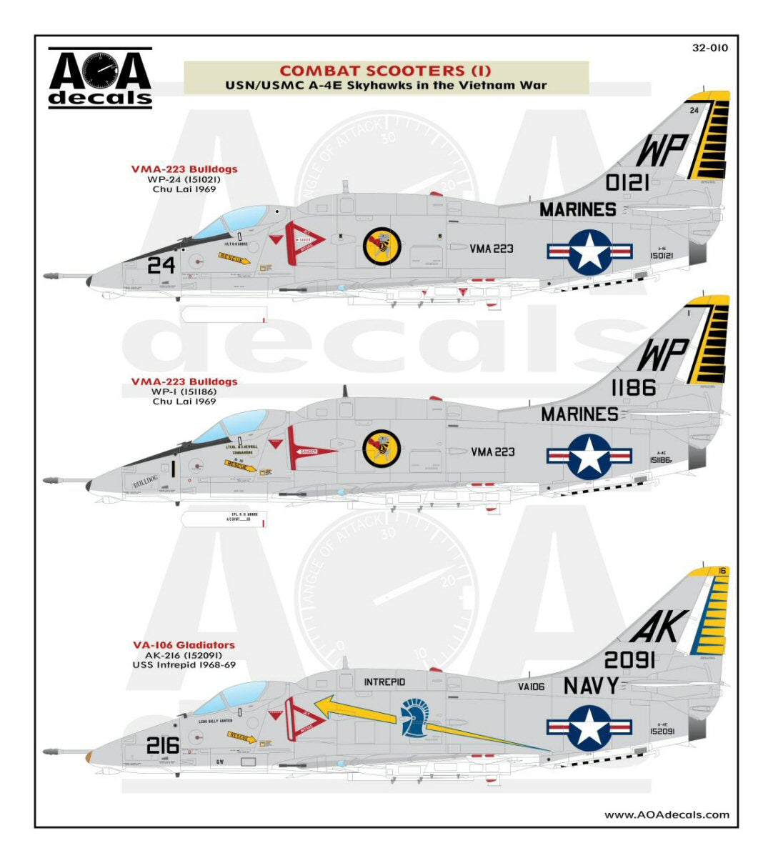 AOA Decals 32-010 1:32 Combat Scooters