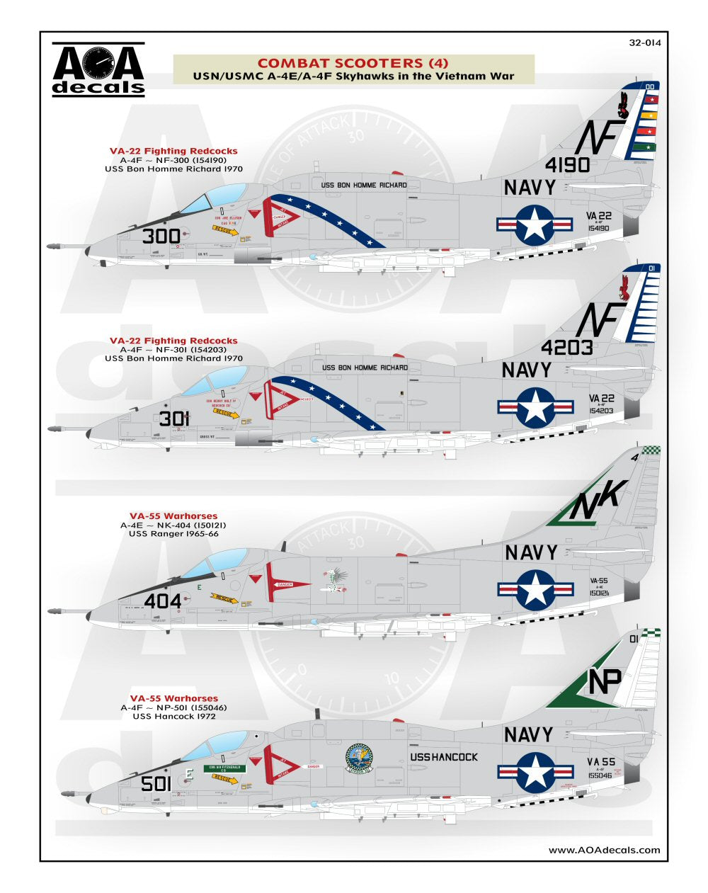AOA Decals 32-014 1:32 Combat Scooters