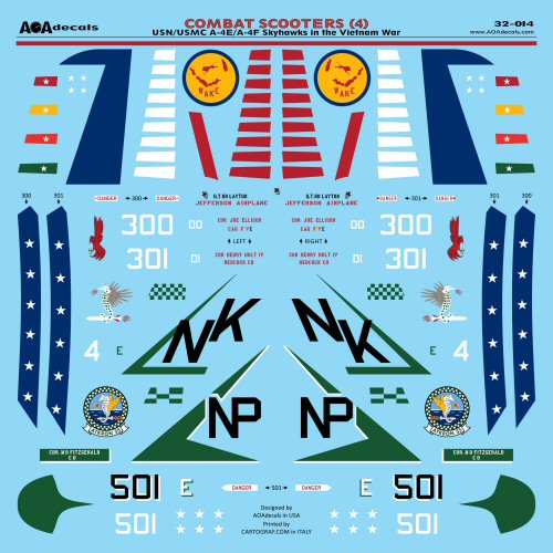 AOA Decals 32-014 1:32 Combat Scooters