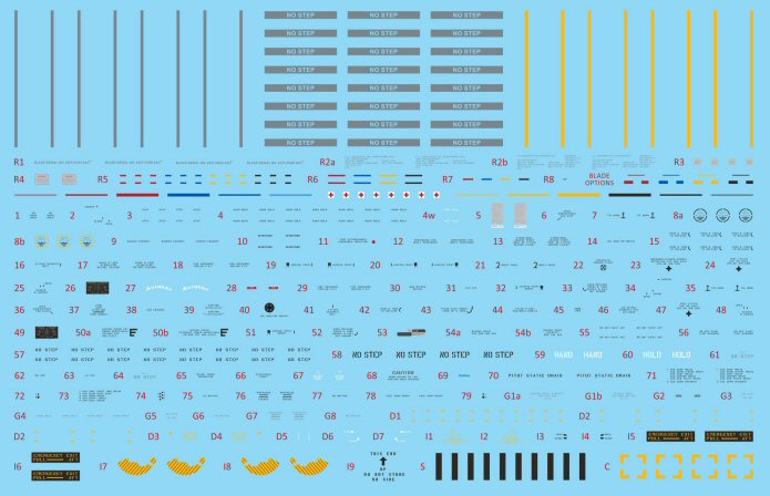AOA Decals 35-007 1:35 Airframe Data & Markings - USN Sikorsky MH-60S Search & Rescue (SAR)