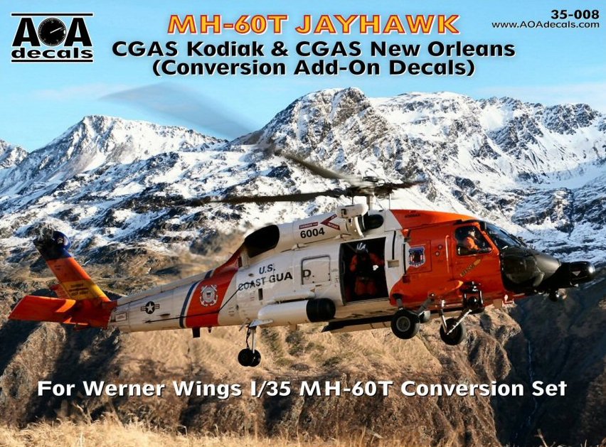 AOA Decals 35-008 1:35 Sikorsky MH-60T JAYHAWK - Decals only