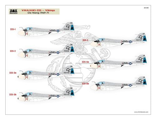 AOA Decals 48-001 1:48 GRUMMAN INTRUDERS FROM THE BEACH