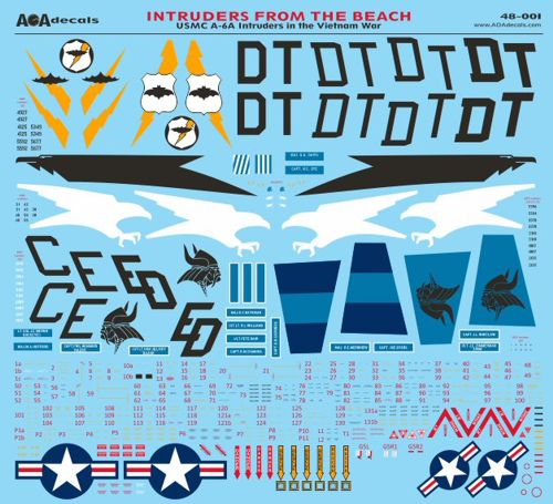 AOA Decals 48-001 1:48 GRUMMAN INTRUDERS FROM THE BEACH