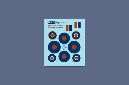 Aviaeology AOD72C08 1:72 Hawker Typhoon Mk.IB National Markings (early - to Jan 1945)