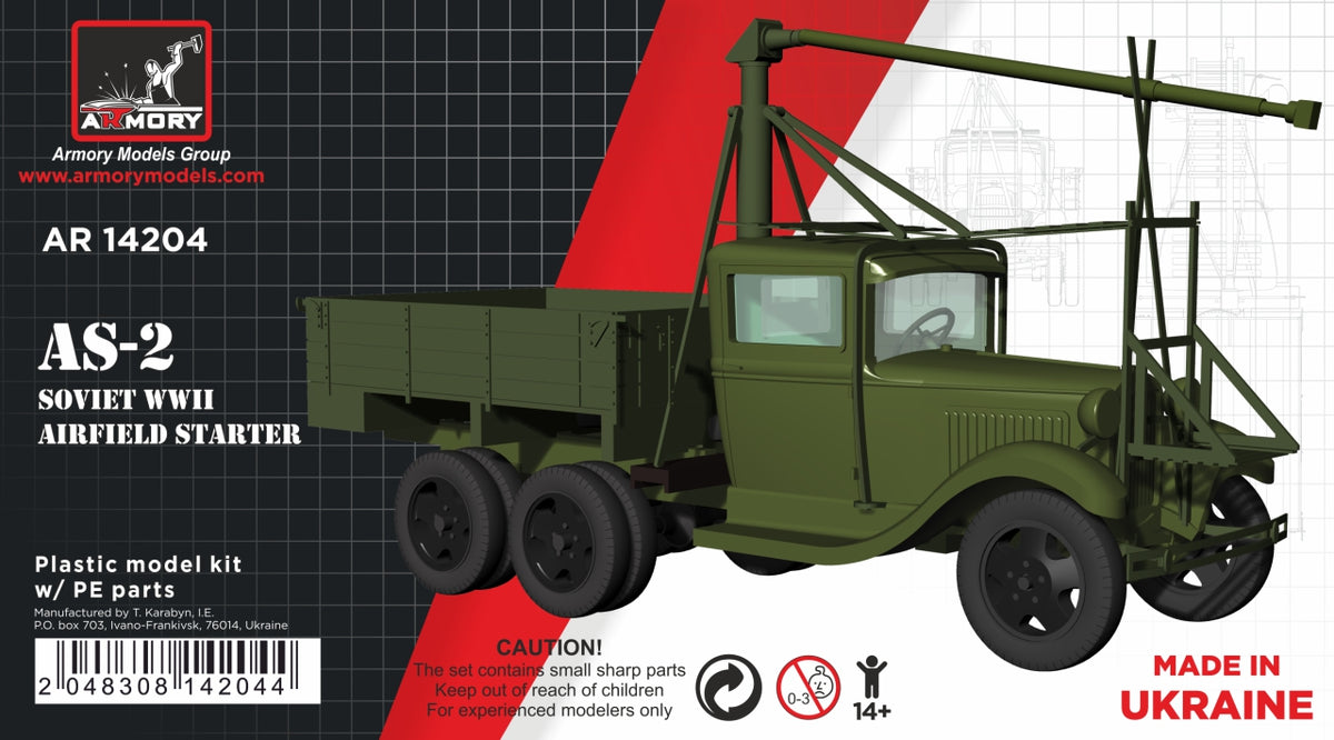 Armory 14204 1:144 GAZ-AAA Soviet WWII cargo truck with etched parts