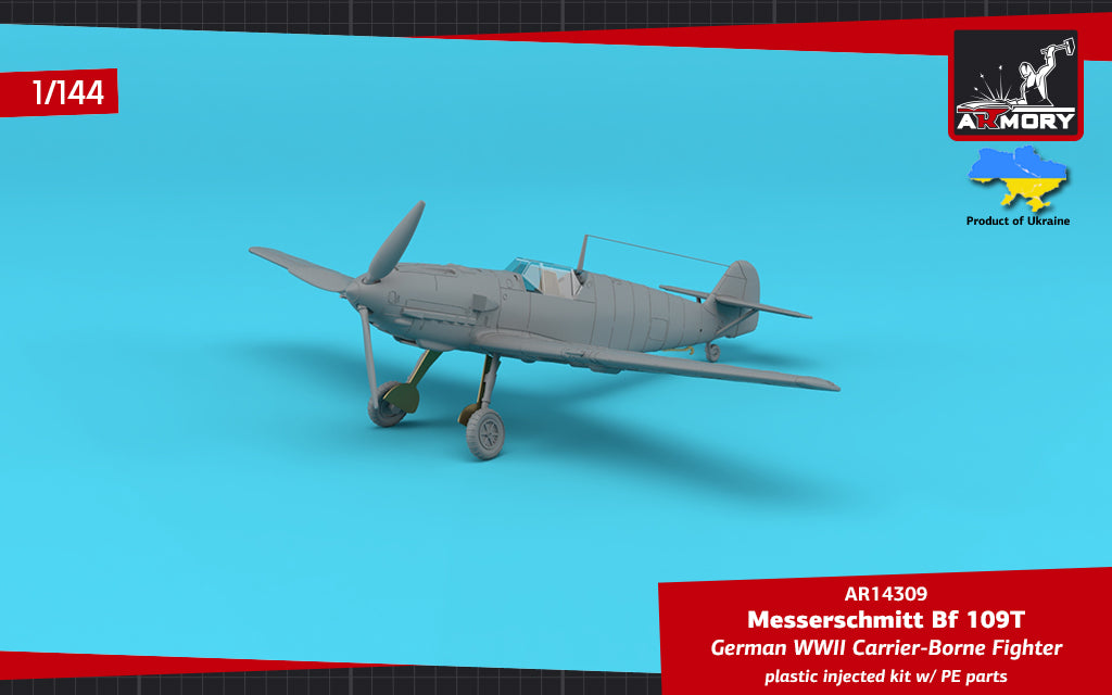 Armory AR14309 1:144 Messerschmitt Bf-109T - 2 kits in box