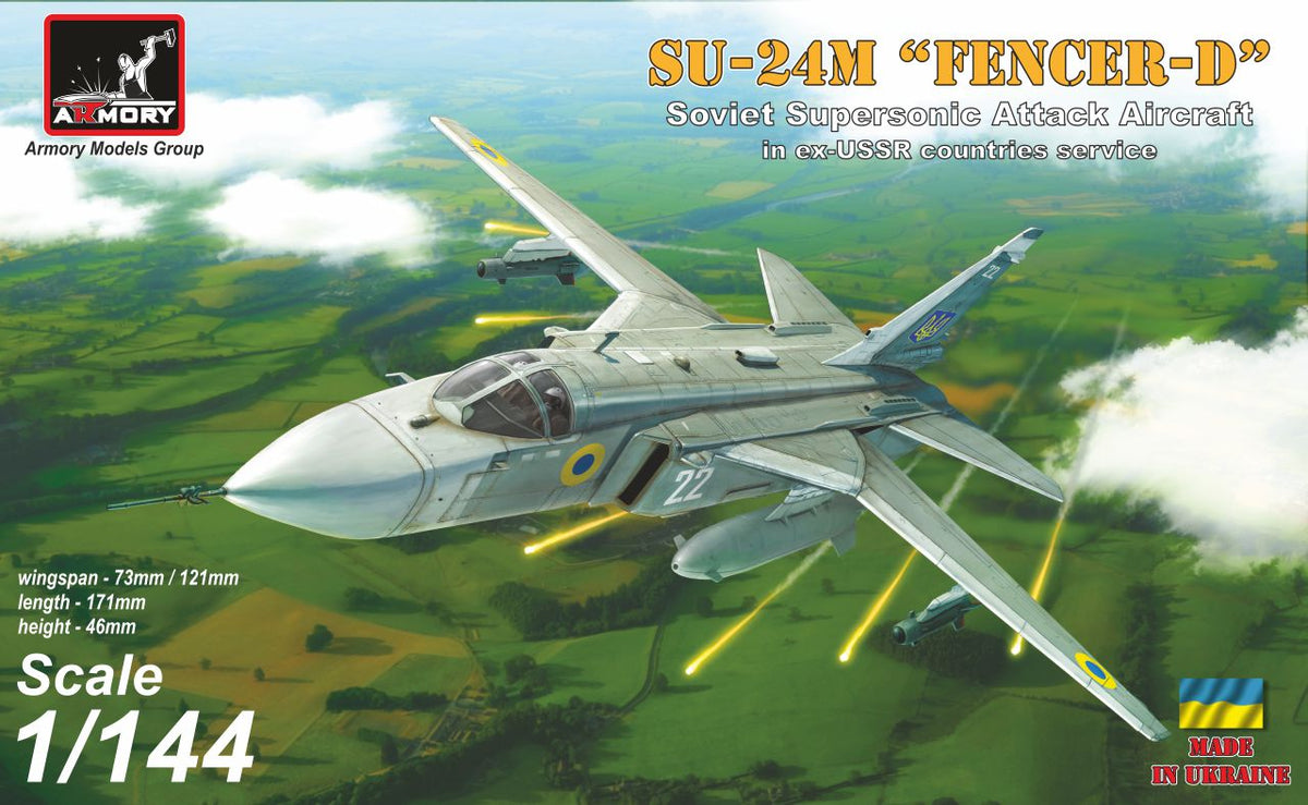 Armory 14702 1:144 Sukhoi Su-24M 'Fencer' in ex-USSR countries service: USSR, Ukraine, Belarus'