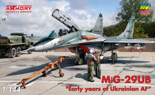 Armory AR14711 1:144 MiG-29UB Fulcrum B 9-51 'Early years of Ukrainian AF', set #3 Pt.3