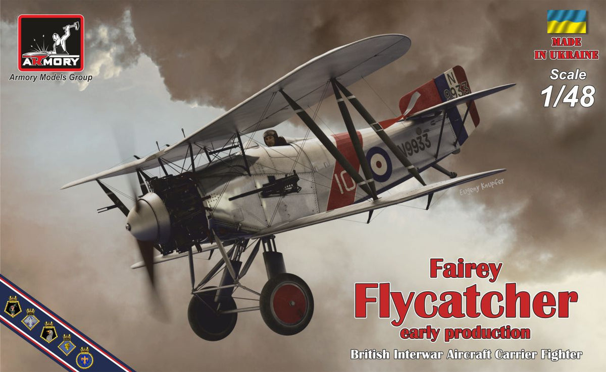 Armory 48001 1:48 Fairey Flycatcher early version. British mid-war Fleet Air Arm Fighter.