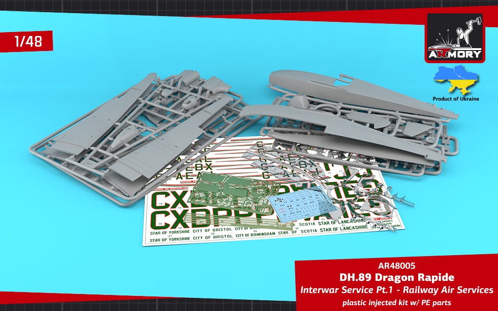 Armory 48005 1:48 de Havilland DH.89A Dragon Rapide