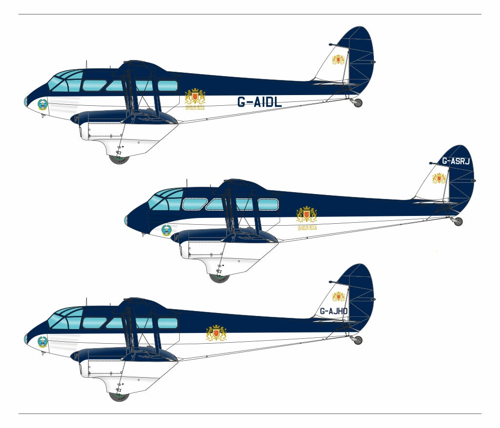 Armory AR48014 1:48 de Havilland DH.89 Dragon Rapide, Short-Haul Airliner, 'Rothmans' Devils' liveries